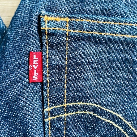 Levi’s 501 Button Fly Straight Leg Jeans 24x28 Big E - Picture 11 of 11